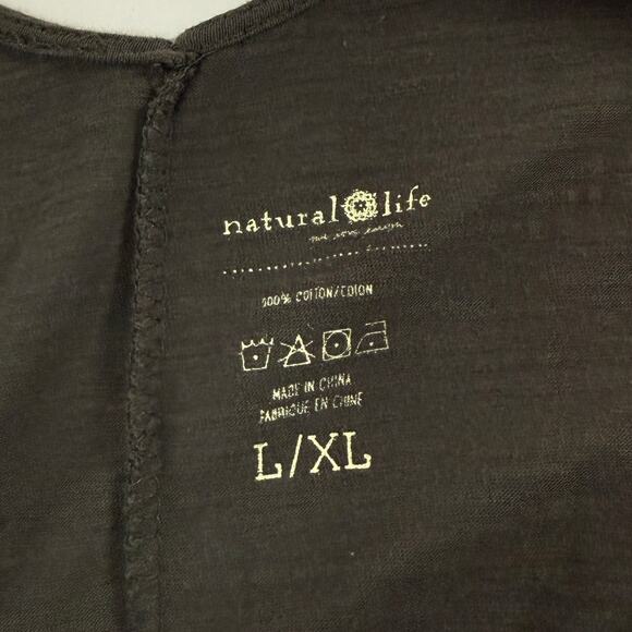 Natural Life L/XL Olive Knit Jumpsuit Reversible Relaxed Lagenlook Comfy - Picture 3 of 9
